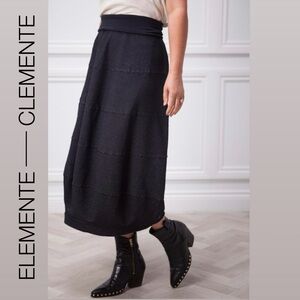 ELEMENTE CLEMENTE Black Pepina Pull On Balloon Skirt Size 2